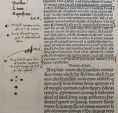 Detail of an incunable leaf 