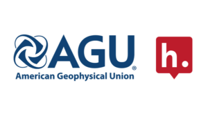 Logos for AGU and Hypothesis.