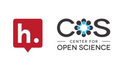 Logos for Hypothesis and The Center for Open Science.