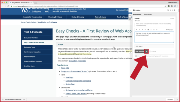 Making an Annotation Private : Hypothesis