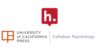 Logos for University California Press and Collabra: Psychology.