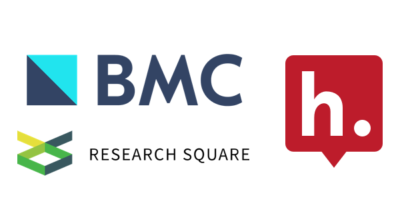 Logos for BMC, Research Square & Hypothesis