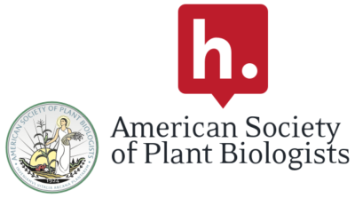 The Hypothesis logo stacked on top of the American Society of Plant Biologists logo.