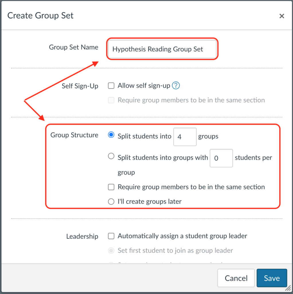 Using Canvas Groups to Create Hypothesis Reading Groups Hypothesis